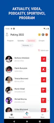 Olympijský tým android App screenshot 1